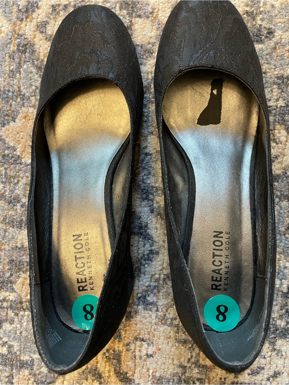 Kenneth Cole Reaction Black Women's Heels Sparkly